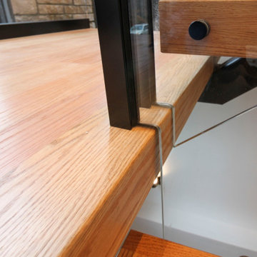 Project #98 | Modern Mono-beam Staircase with Glass Railing