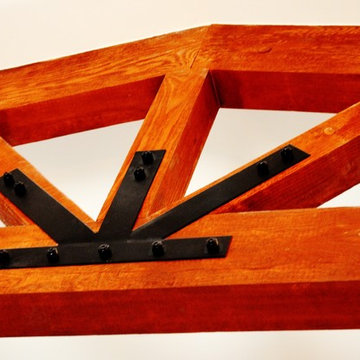 Rustic beam trusses
