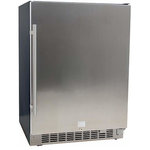 EdgeStar - EdgeStar CBR1501SLD 24"W 142 Can Built-In Beverage Cooler - Stainless Steel - Product Highlights: Mid-Size Width: A twenty-four inch width makes this a perfect solution for those mid-size undercounter installations Large Capacity: Included glass shelves allow you to neatly store up to 142 twelve ounce cans Fan Cooled: Fan circulated cooling is less likely to produce cold spots than plate-cooled units and, you guessed it, this unit features fan circulated cooling so you know your beverages will all receive equal treatment High Quality Stainless Steel: A sleek-looking, modern stainless door looks great and maintains a cool interior temperature   Specifications: Temperature Range: 38 - 65°F Approved for Commercial Use: No Bulb Type: LED Defrost Type: Automatic Door Alarm: No Door Lock: Yes Includes Freezer: No Reversible Door: Yes Total Capacity: 5.49 With Casters: Yes Depth: 22-7/8" (24-7/8 w/ handle) Height: 33-3/4" Width: 23-7/16" Manufacturer Warranty: 1 Year Labor, 1 Year Parts Delivery: The Shipping company will contact you to arrange a delivery appointment as a signature is required. Please ensure the correct phone number is provided in your shipping information when placing this order. Item(s) will be delivered to the front of your home or business.