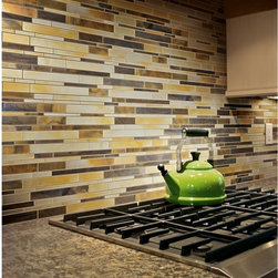 decorativo treasure: fire opal mosaic 12"x12" - Tile