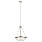 Kichler Lighting - Kichler Lighting 52393NI Ritson, 3 Light Small Inverted Pendant, Brushed Nickel - Canopy Included: Yes  Shade IncRitson 3 Light Small Brushed Nickel Satin *UL Approved: YES Energy Star Qualified: n/a ADA Certified: n/a  *Number of Lights: 3-*Wattage:75w A19 Medium Base bulb(s) *Bulb Included:No *Bulb Type:A19 Medium Base *Finish Type:Brushed Nickel