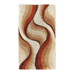 Postmodern Shag Rug with Abstract Design, circa 1970 - Area Rugs