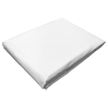 Italian Percale Fitted Sheet, White, Queen