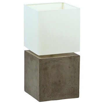 Concrete Cube Table Lamp