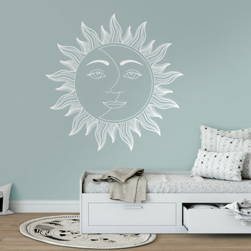 Sun & Moon Wall Decal