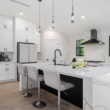 Modern Luxury Kitchen Remodel Houston - Open Floor Plan + High-End Finishes