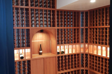 Photo of a contemporary wine cellar in Gold Coast - Tweed.