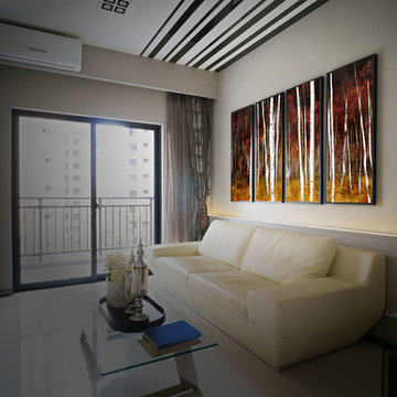 Aspen Birch Tree Abstract Wall Artwork