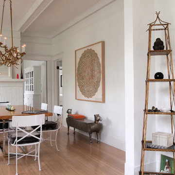 My Houzz: Gold Flourishes Accent a White Bungalow in New Orleans