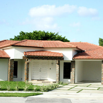 Formed Concrete Driveway & Pool Pavers