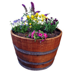 Rustic Outdoor Pots And Planters by Eco Wine Furniture