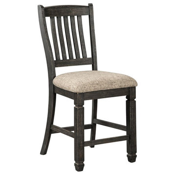 Ashley Furniture Tyler Creek 24" Counter Stool in Black and Gray