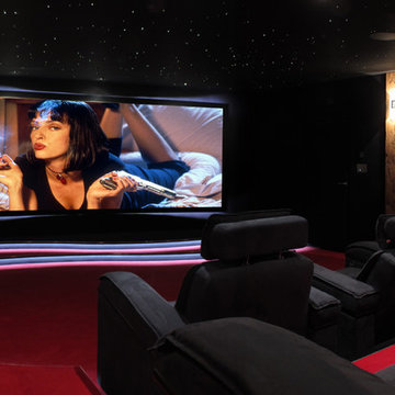 Réalisation d’une Salle de Cinéma Privée 42 m2, chalet Suisse - VOTRE CINEMA