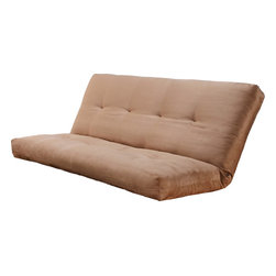 5000 Series Futon Mattress with premium Cover in Suede Peat - Futon Mattresses