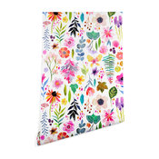 Deny Designs Stephanie Corfee Garden Baby Wallpaper, White, 2'x8'