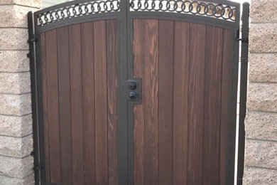Wood Gates w/ Steel Frame