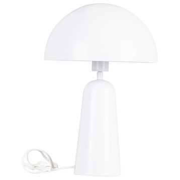 Aranzola 1-Light Table Lamp, White Finish