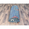 Lapis Blue, Moroccan Berber, Soft Wool, Hand Knotted Oriental Rug, 8'x10'7"