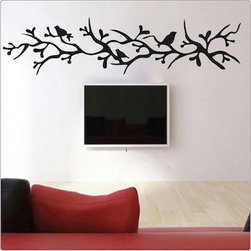 Branch with Birds Wall Decal - Wall Decals
