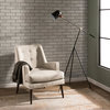 LumiSource Hayward Tripod Floor Lamp, Black With Gold Accents