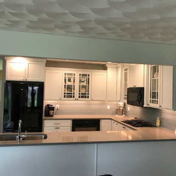 Geneseo Kitchen Remodel Dura Supreme Homestead Painted White MSI Quartz