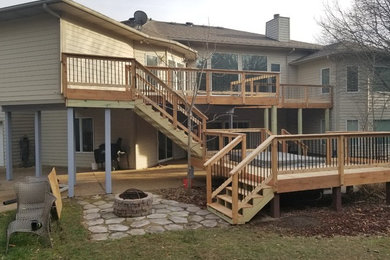 Backyard deck photo in Other