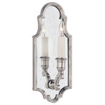 Visual Comfort & Co. - Sussex Small Framed Sconce in Polished Nickel with Antique Mirror - Sussex Small Framed Sconce in Polished Nickel with Antique Mirror
