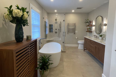 Example of a french country bathroom design in DC Metro