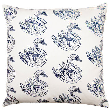 Swan 16x16 pillow