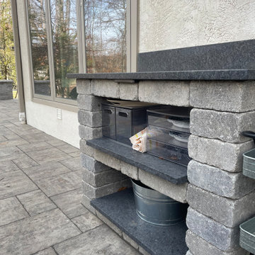 Custom Built-In Storage Shelving | Outdoor Kitchen Patio – Gahanna, Ohio