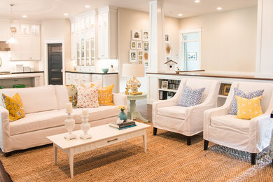 Transitional living room photo in Salt Lake City
