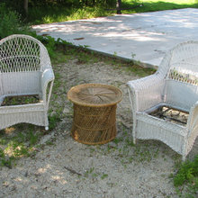 Painted Wicker Furniture Project