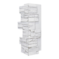 140-ALPINE DEEP STACKED CORNER 24"H X 9"W X 1 1/2"D - Wall Panels