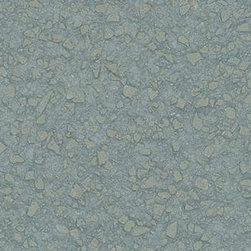 Corian&reg; Aqualite has large gray-green particulates on a cool aqua background. - Products