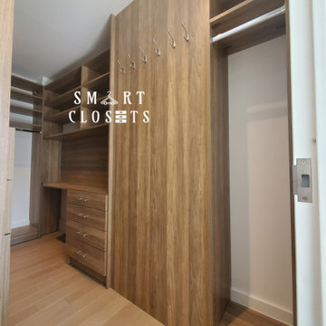 Master Walk In Closet - Apres-Ski Finish Designed By Smart Closets