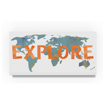 "Explore Map" by Summer Tali Hilty, Canvas Art