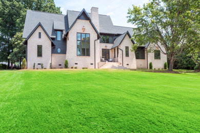 Inspiration for a transitional exterior home remodel in Charlotte