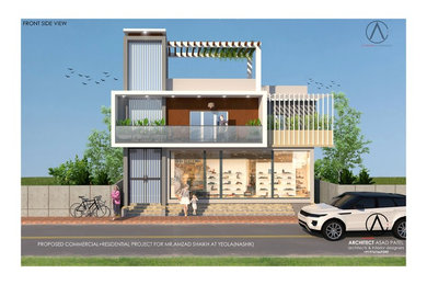 COMMERCIAL+RESIDENTIAL PROJECT BY ARCHITECT ASAD PATEL