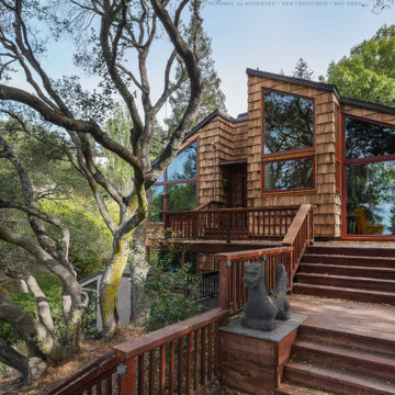 Tree-House Inspired Home with New Red Windows - Renewal by Andersen San Francisc