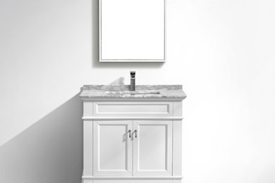 Moreno Fayer Traditional Design 36'' Freestanding Bathroom Vanity with Carrara M