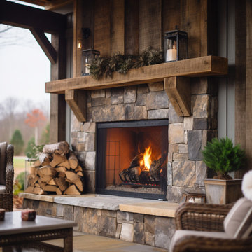 Outdoor Fireplace Mantels