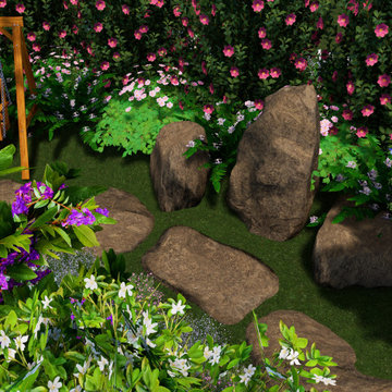 Pathway + Rock Feature