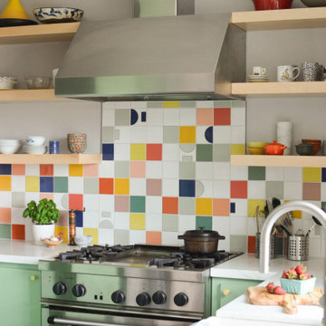 Confetti Kitchen Backsplash
