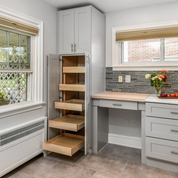 White and Gray Kitchen Design Havertown, PA