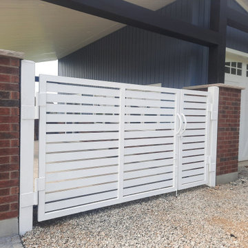 Horizontal Metal Driveway Gates, Fences, Entry Gates