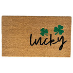 Nickel Deigns - Lucky Shamrock St. Patrick's Day Doormat - Our Lucky Shamrock St. Patrick's Day Doormat is the perfect way to create an inviting and festive entry way! Our welcome mats are hand-painted (with love)!