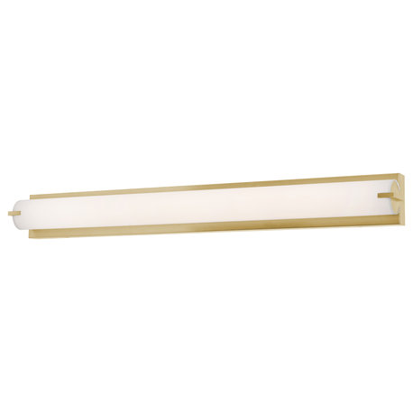 Axel 36" LED Vanity Light, Satin Brass