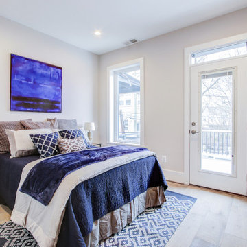 Basement remodel with bedroom space, closet space, living area,Irving