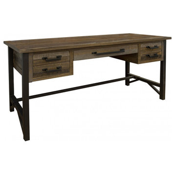 Crafters and Weavers Greenview Loft 5 Drawer Desk - Antiqued Brown