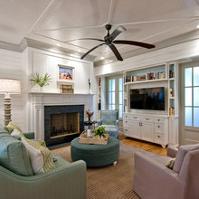 Fireplace with TV